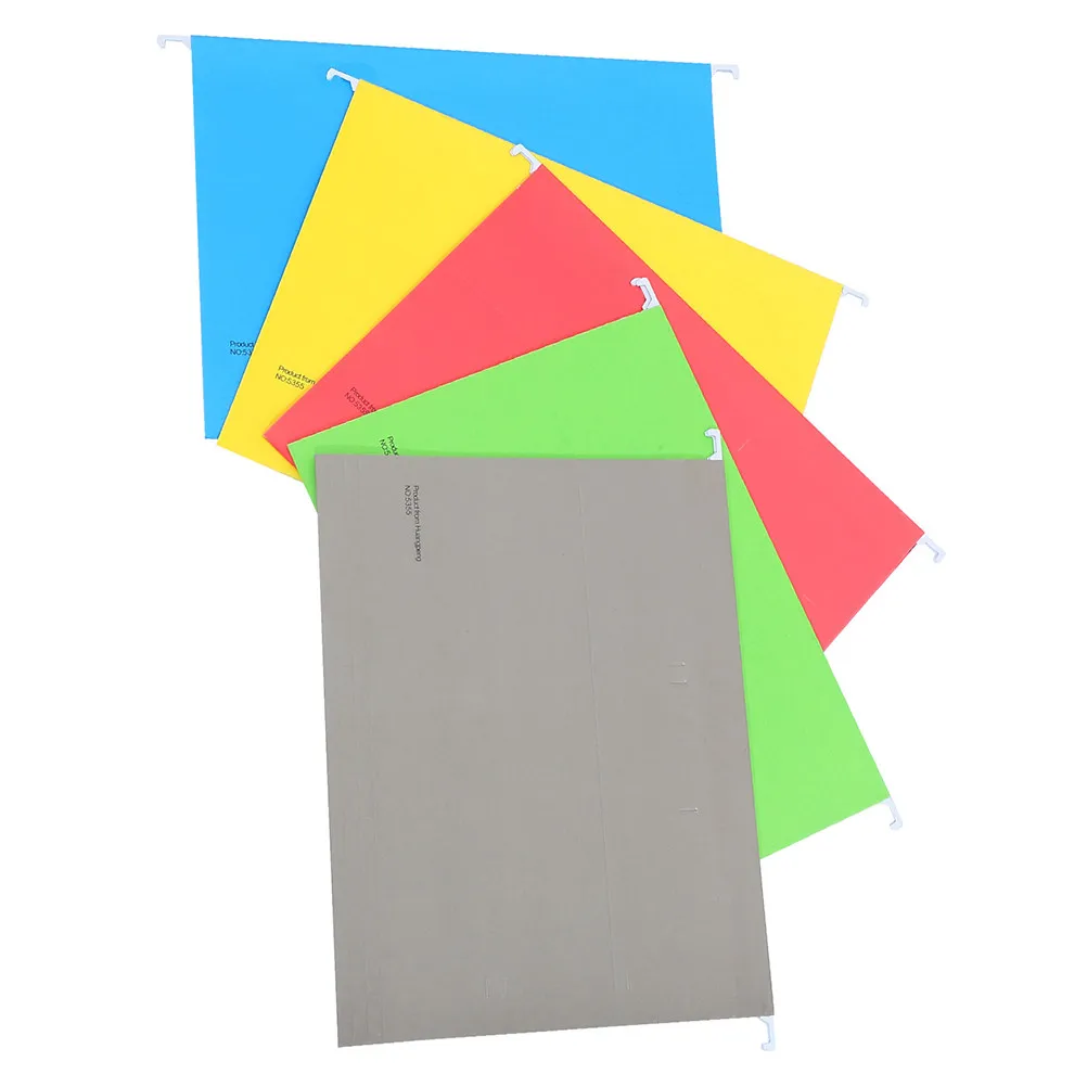 

5Pcs Hanging File Folders Paper Metal Stable Convenient Office Supplies Portable Receipt Bills Organizer Document Holder