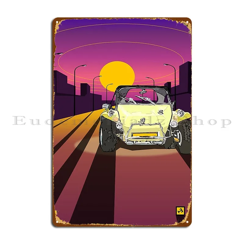 Street Buggy Metal Sign Poster Party Plates Custom Wall Decor Cave Living Room Tin Sign Poster