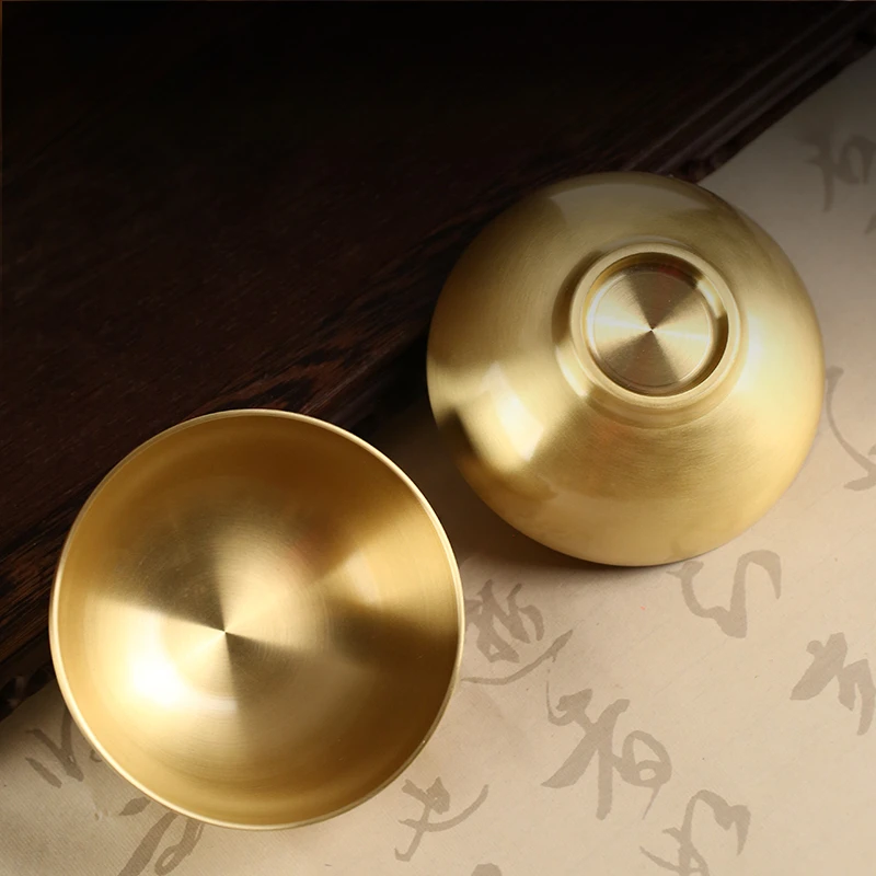 1pc Metal Bowl Ornaments Buddha Hall Buddha Front Supplies Home Decoration Chinese Sacrificial Offerings Temple Bowl Supply