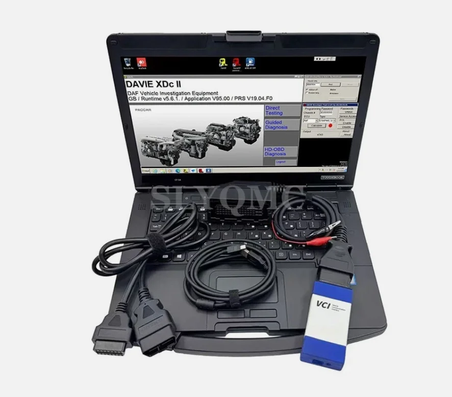 Compatible with DAF diagnostic software, a diagnostic tool for DAF XF, CF and LF trucks, DAVIE XDc II