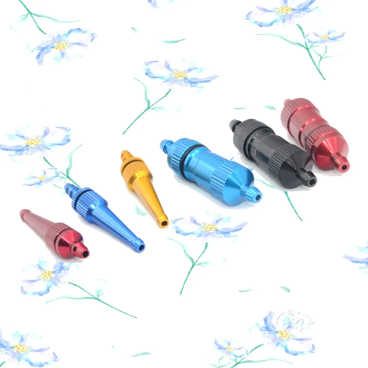 Alloy Straight Fuel Plug Gas Glow Dot Alloy Nozzle Oil Filter With Filter Screen For Fue l Tank Accessorie RC Car Boat