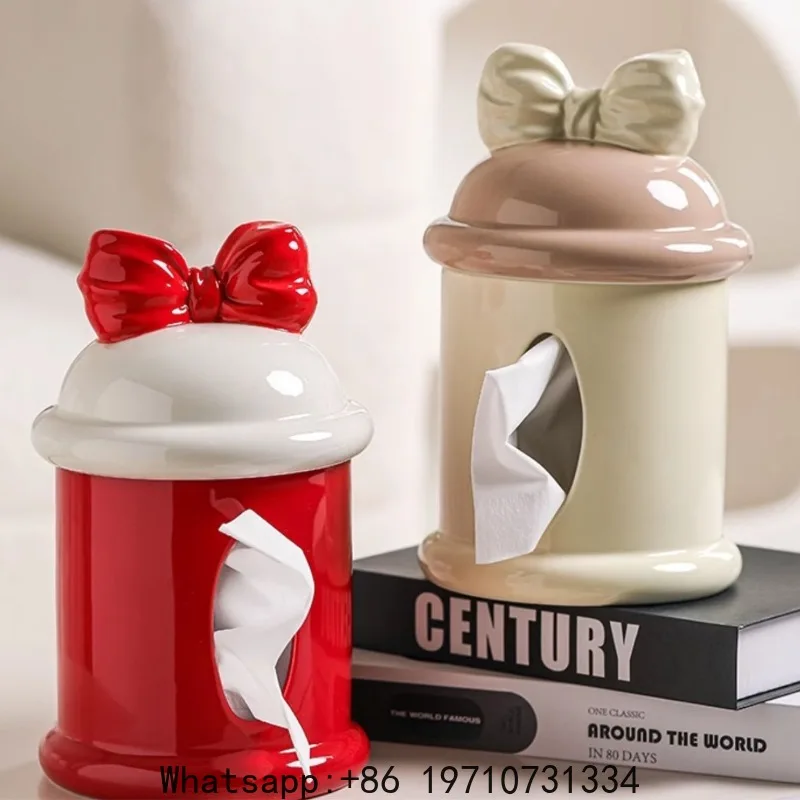 

Premium Desktop Tissue Box Creative High-end Living Room Coffee Table Ornament