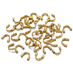 50pcs Stainless Steel U-shaped Connection Buckle for Necklace Connectors DIY Jewelry Bracelet Making Supplies Wholesale