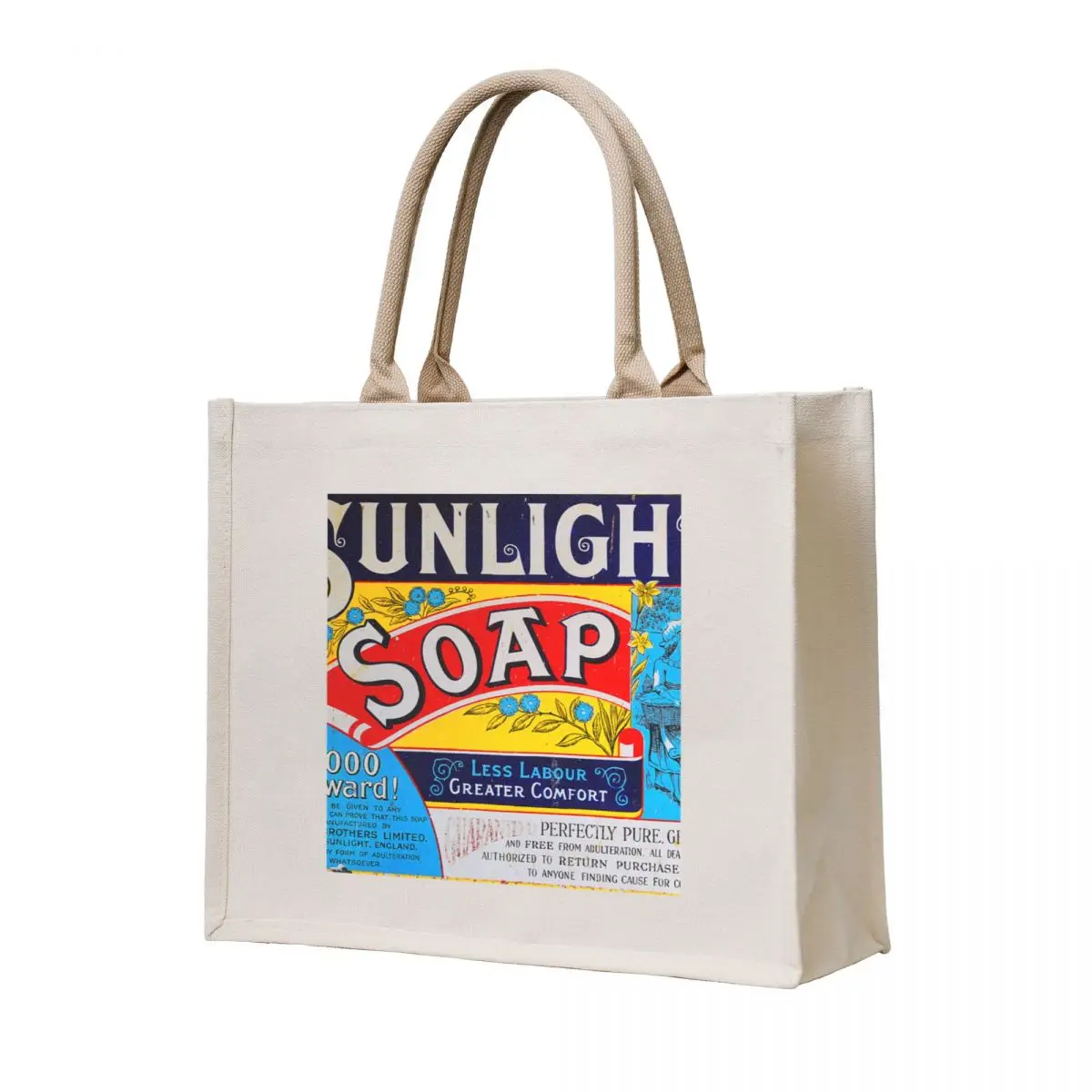 

Sunlight Soap Vintage Sign Tote Bag Custom bag Portable shopping bag tote custom custom tote
