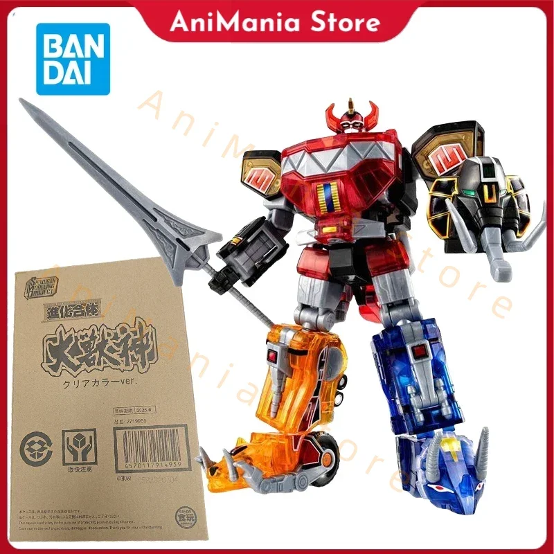 

BANDAI SMP Kyoryu Sentai Zyuranger Action Figure Beast God McZord Anime Plastic Model Toys for Boys Gift Original Box