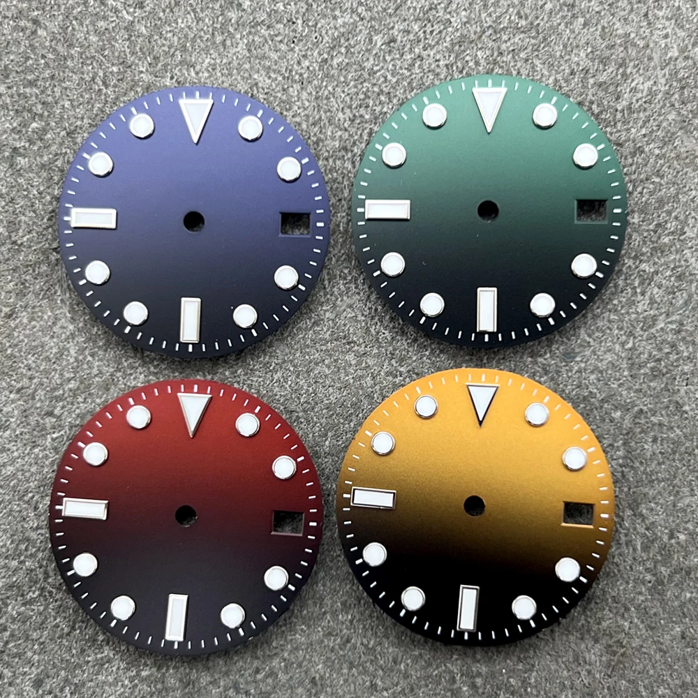 

New 28.5mm Gradient Watch Dial for NH35 NH36 4R 7S Movement Watch Face Diy Modification Accessories