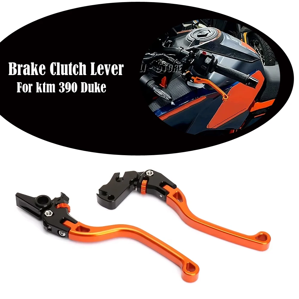 

New Brake Clutch Levers Orange Kit 390 Duke Motorcycle Accessories CNC Aluminum For 390 DUKE 390DUKE 390Duke 2024