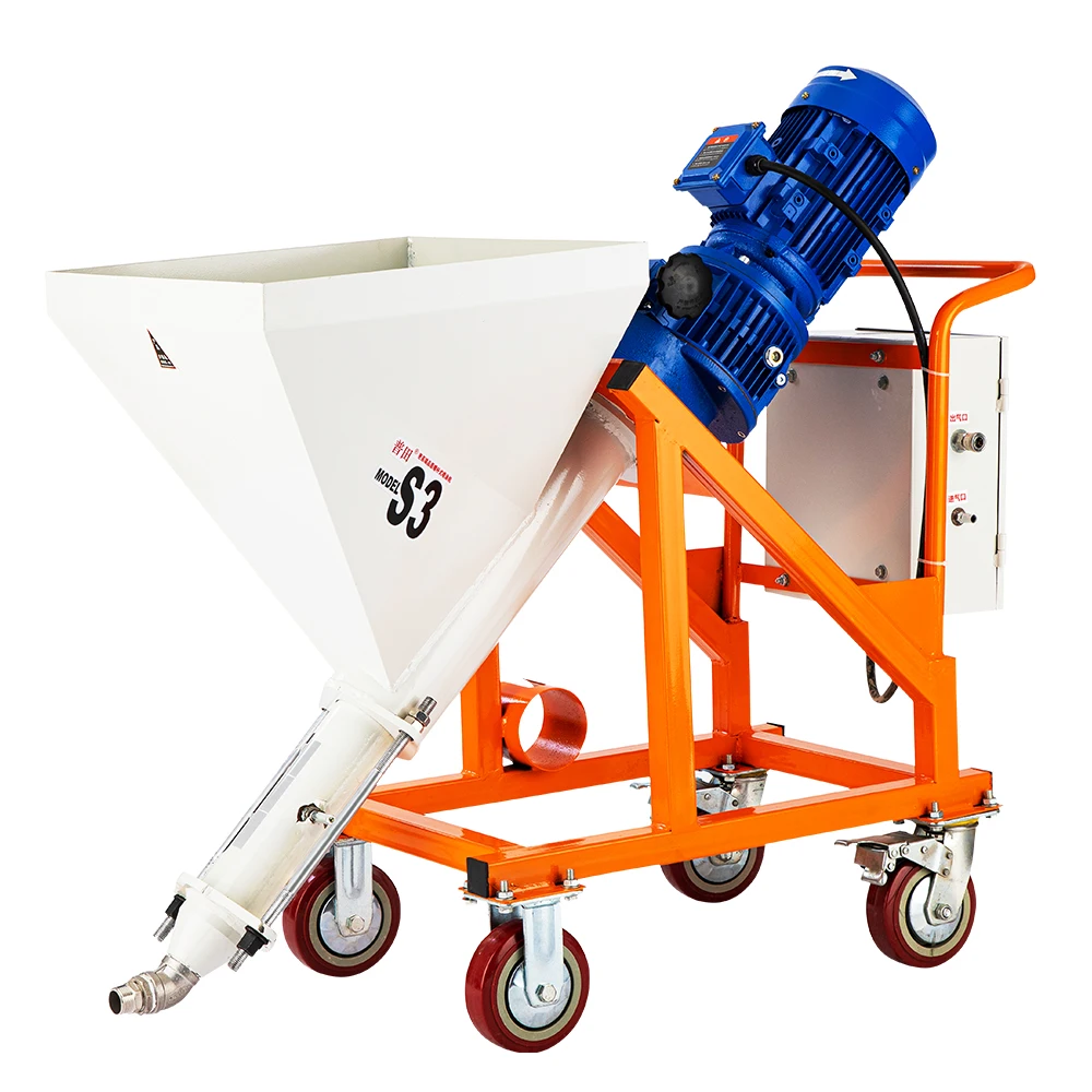PTS3 Cement Plastering Mortar Spray Machine Waterproof Fireproof Paint Sprayer