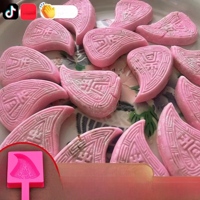 

Пластиковый инструмент для традиционного китайского новогоднего печатного штампа в форме черепахи для лунных пряников с красным персиком Чаочжоу, для печати на лунных пряниках с персиком, в стиле старинных традиций, для долголетия.