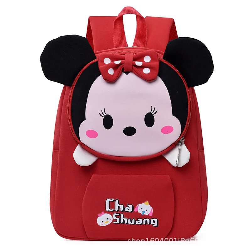 Plecak szkolny dla dziewczynki i chłopca Disney, do przedszkola, z motywem Myszki Miki i Minnie, ortopedyczny, na ramię, o dużej pojemności, lekki, idealny na prezent, mochilas