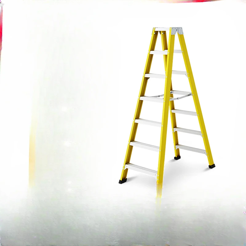 Insulated household ladder, FRP electrician ladder, folding herringbone ladder, double-sided engineering ladder