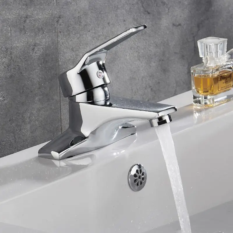 Bathroom Mixer Faucet Double-hole Hot and Cold Water Tap for Washbasin Basin Faucets for Bathroom Toilet Countertop Mixer Taps