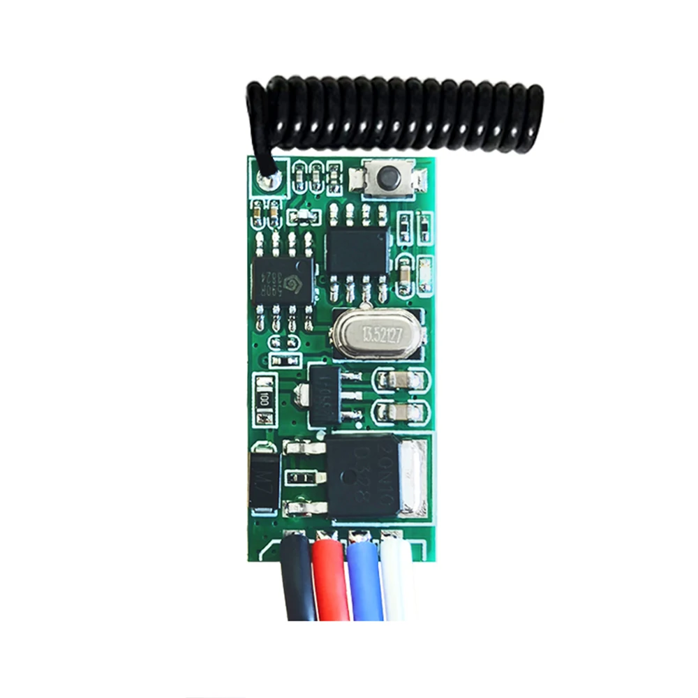 433Mhz DC 3.6V-24V 1CH Mini Wireless RF Remote Control Switch Relay Receiver Transmitter LED Lamp Controller