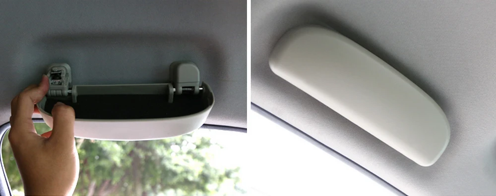 OINTJWWO per Alfa Romeo Giulia Stelvio Mito Giulietta Tonale Alfa 4C Porta Occhiali da Sole Auto, Portatile Portaocchiali Visiera Supporto per Occhiali Organizer Vani Contenitori Accessori Interni