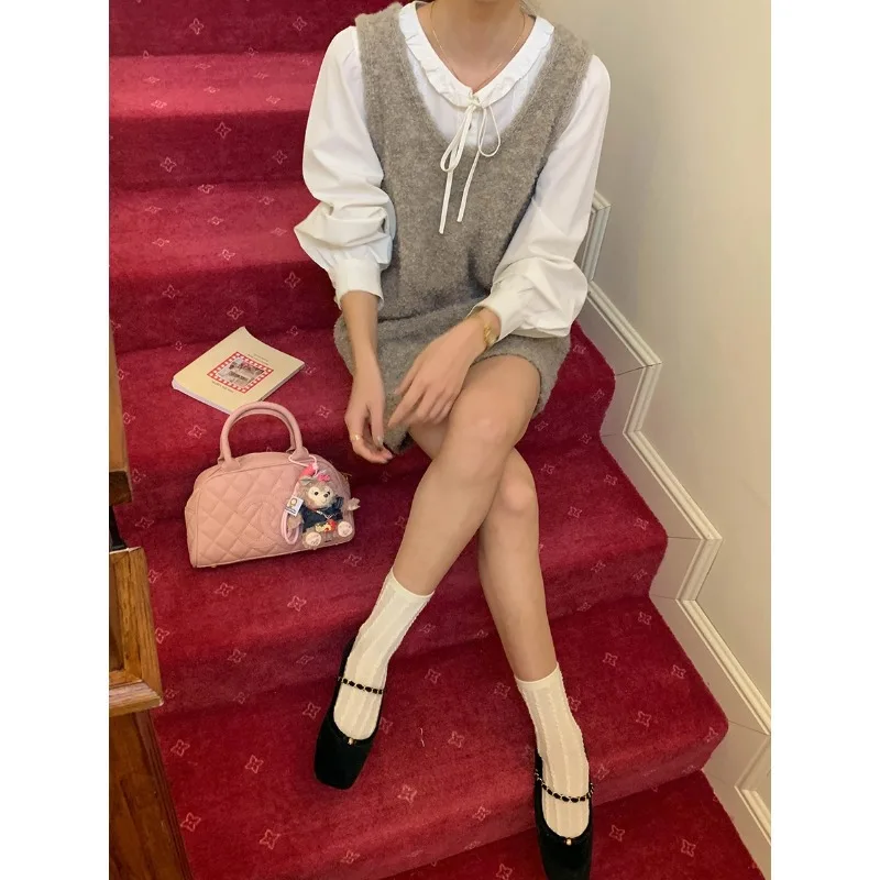 

Early Spring New Temporary Date Day Gentle Wind Circle Yarn Knitted Dress