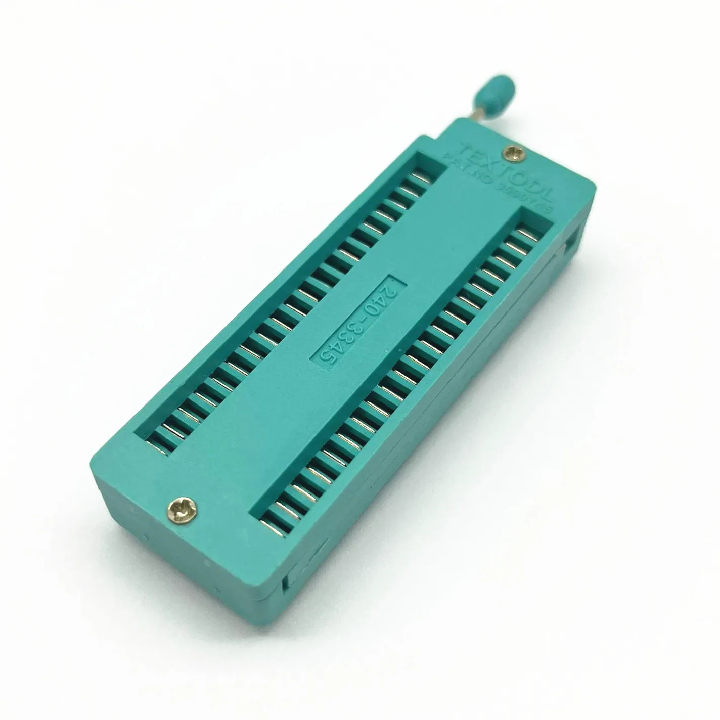 1pieces 14 16 18 20 24 28 32 40 P Pin 2.54 MM Green DIP Universal ZIF IC Socket Test Solder Type IC Connector Socket Test Seat