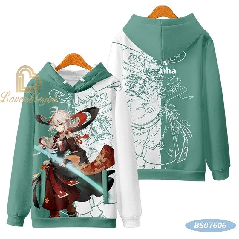 Genshin Impact Cute Kids Baby Boy Hoodies Anime Cartoon Kujo Sara Lisa Boys Girls Sweatshirts Spring AutumnThin Coat Children