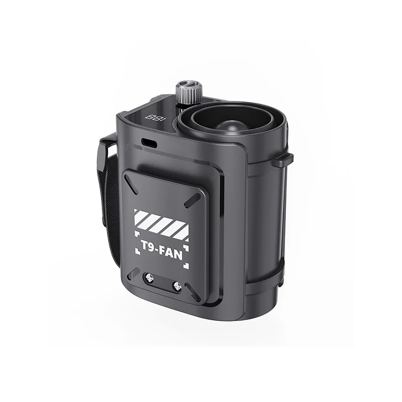 Мини-вентилятор с зажимом на талии, 199 скоростей настройки, аккумулятор емкостью 6000 мАч, внешний аккумулятор, светодиодная подсветка, громкая связь и портативность для использования на открытом воздухе