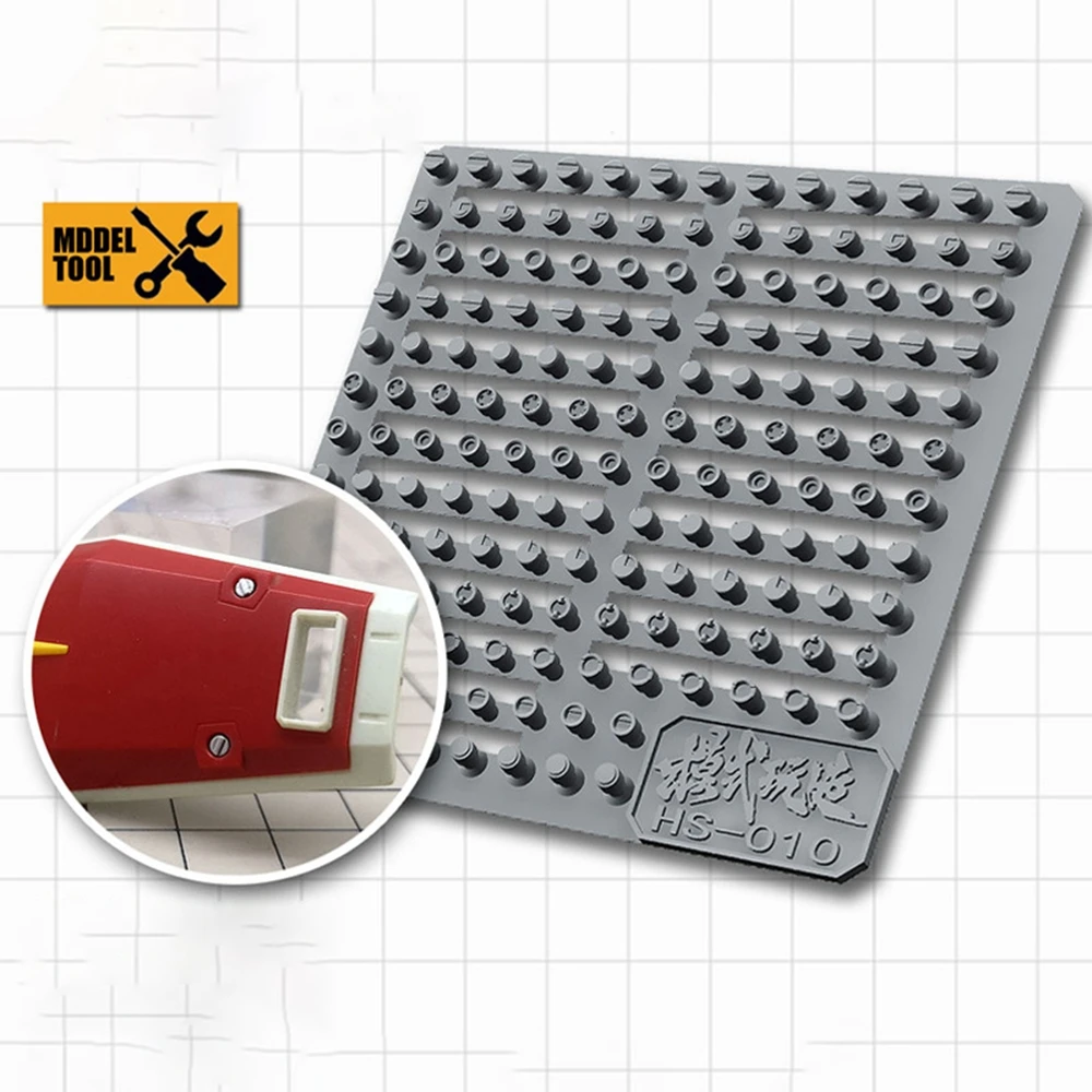 Modellbau-Detailteile, Formnieten, Durchmesser 2 mm, Modellbausatz für die Verfeinerung von Sechskant-Nietmuttern