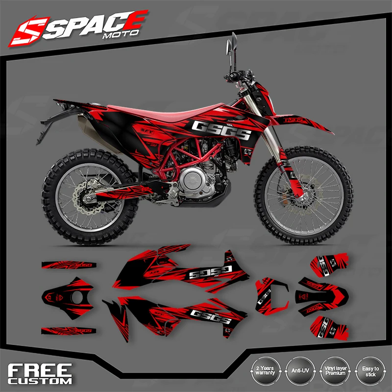 

SPACE Custom Motorcycle Graphics For GASGAS Decal Stickers Kits 2022 2023 2024 SM 700 ES 700 002
