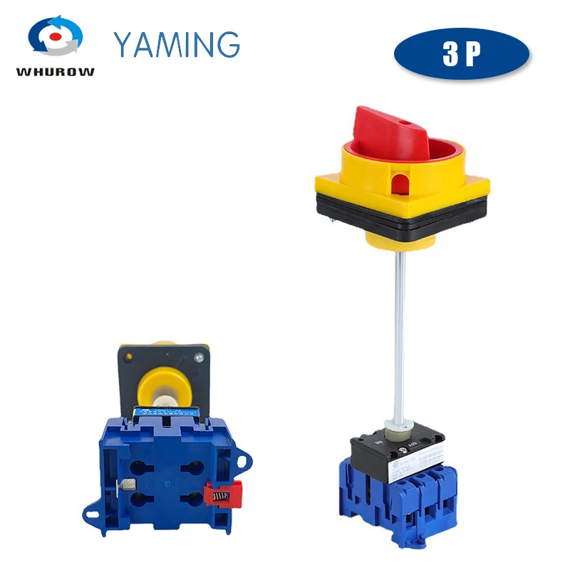 

3/4P Isolator Switch With Padlock Panel 32A 4 Poless 2 Position On-off With Aluminium Bar Rotary Cam Selector YMD11-32B/4P