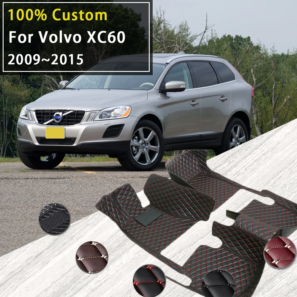 

Автомобильные коврики для Volvo XC60 MK1 2009 ~ 2015 Кожаные коврики Коврики Полный комплект Авто Внутренние детали Аксессуары 2011 2012 2013 2014