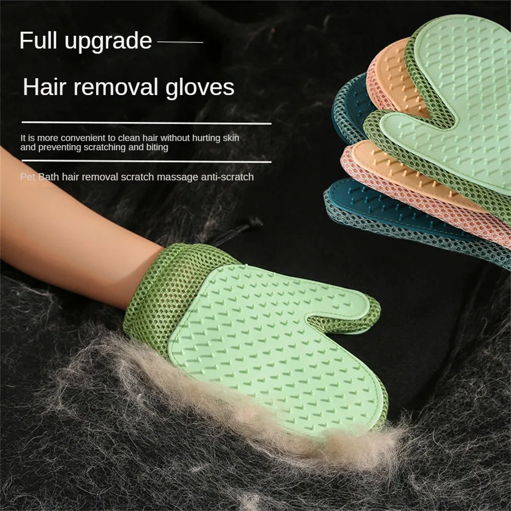 Xiaomi Cat Hair Glove Pet Fur Remover Glove Dog Grooming Glove Brush For Shedding Pet Hair Remover Mitt Cleaner Grooming Glove