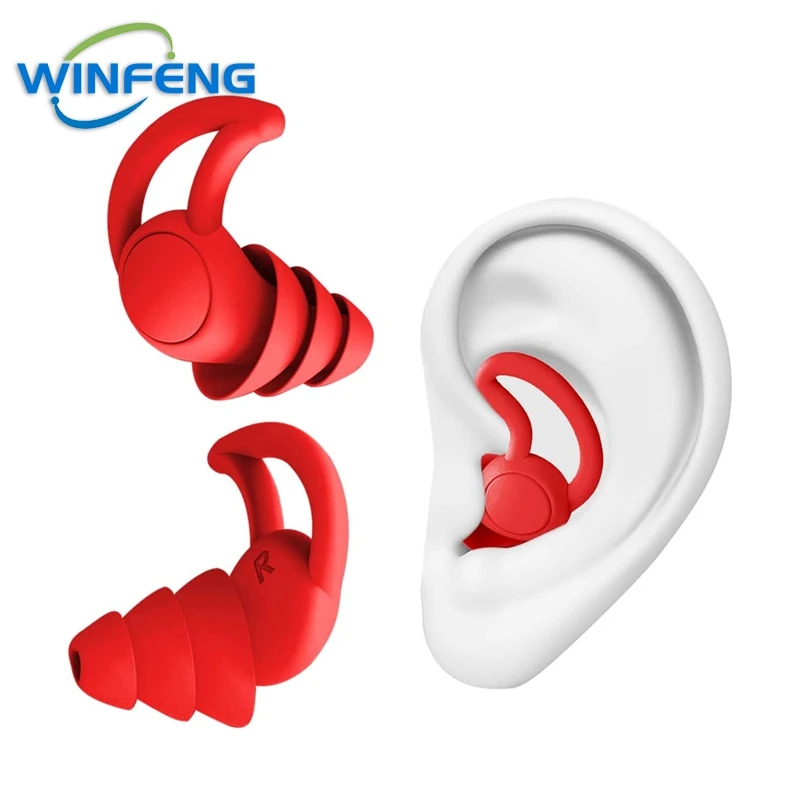 Soft Silicone Swimming Earplugs Soundproof Sleeping Ear Plugs Waterproof Snorkeling Surfing Anti-noise Ear Muffs