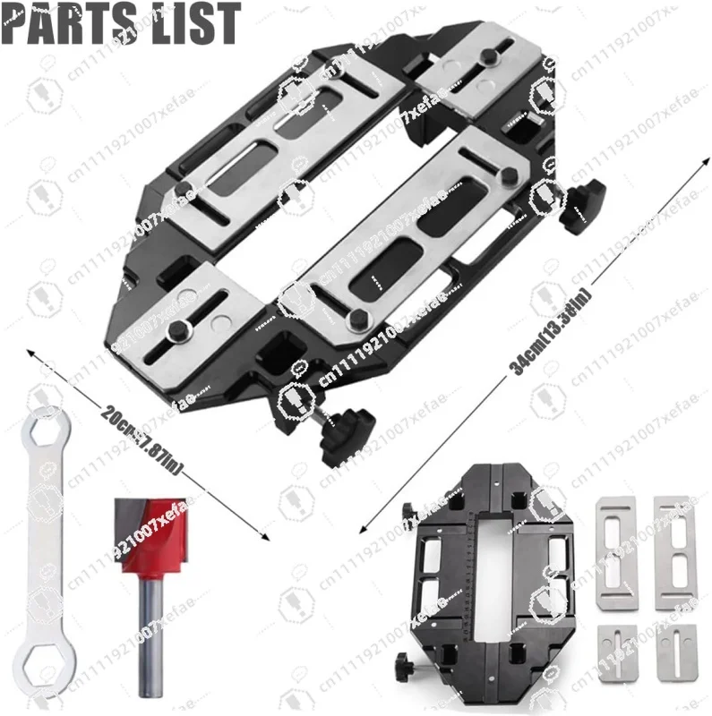 Aluminum Alloy Woodworking Hole Opener Slotted Positioner Door Lock Installation Door Hinge Installation Kit Door Hinge Clamp