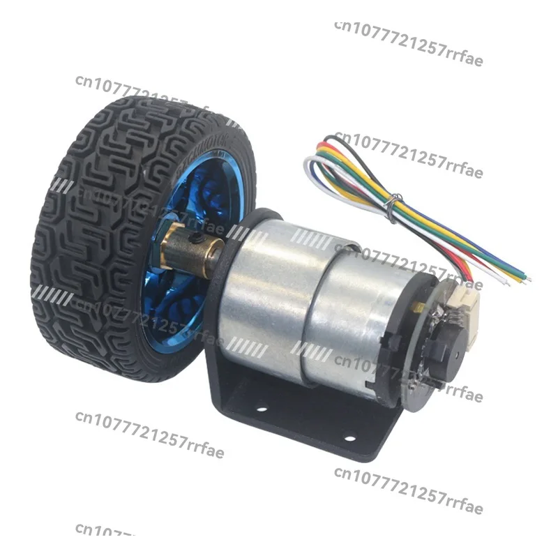 

37-520 Encoder Motor, Intelligent Trolley Motor DC12V Small Motor Trolley Kit Speed Measuring Motor