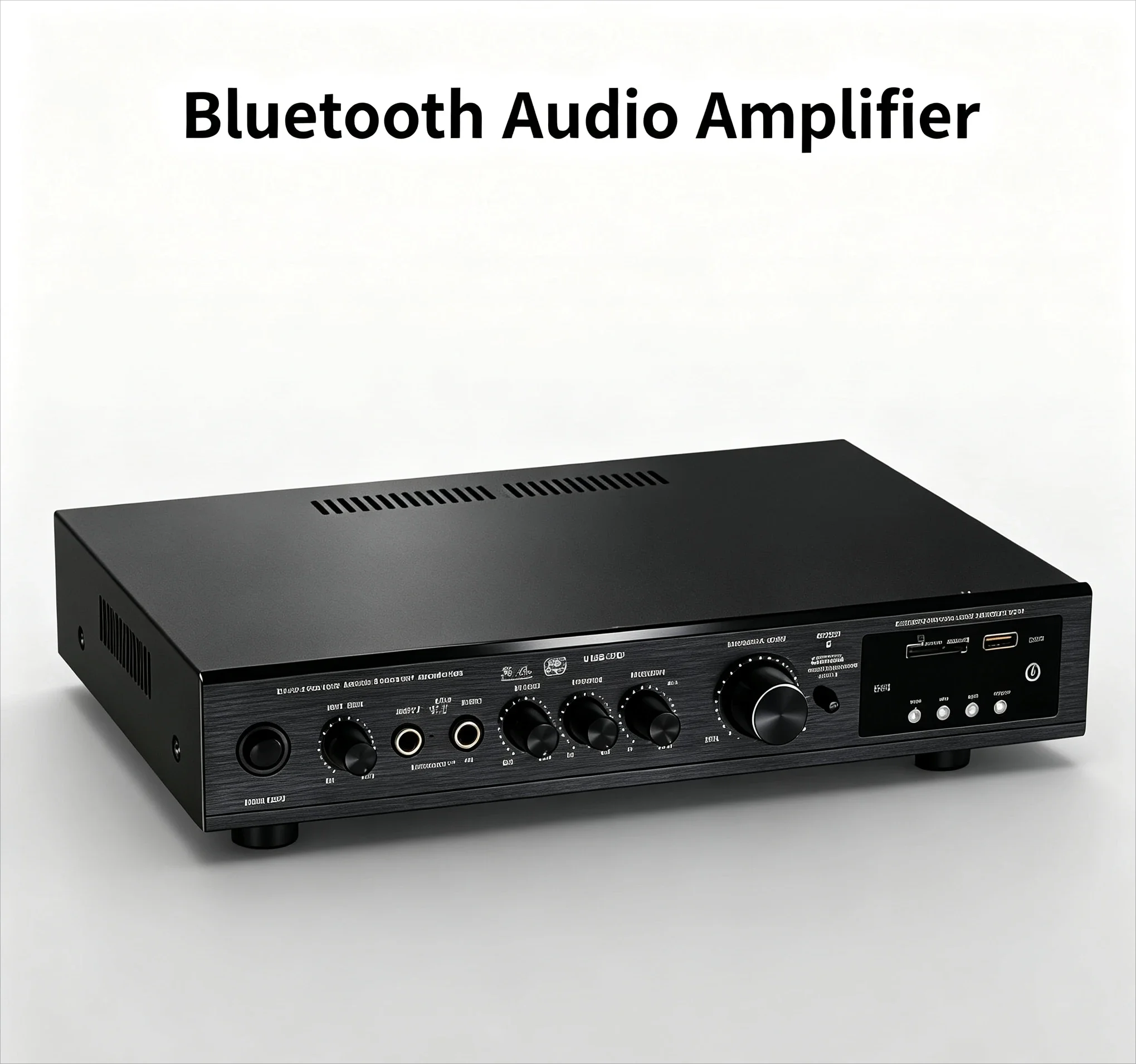 5.1 Channel High Power Bluetooth Amplifier Heavy Bass Home Theater Stage Outdoor Amp Support FM Radio Audio Player