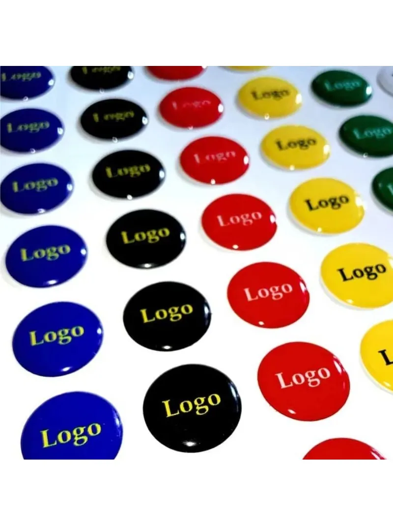 50 SZTUK Niestandardowych Naklejek z Żywicy Epoksydowej, Naklejki Kopułkowe 3D z Logo z PVC, Samoprzylepne Etykiety Wodoodporne — zdjęcie produktu 7