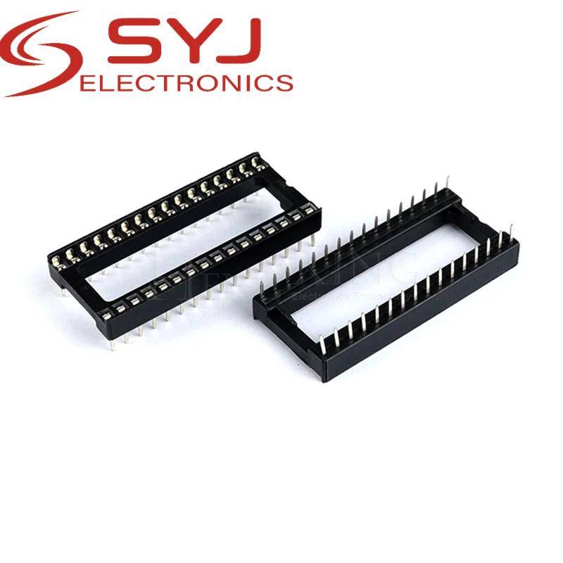 10piece IC socket integrated block in-line DIP single-chip microcomputer chip flat foot base sub 32P wide