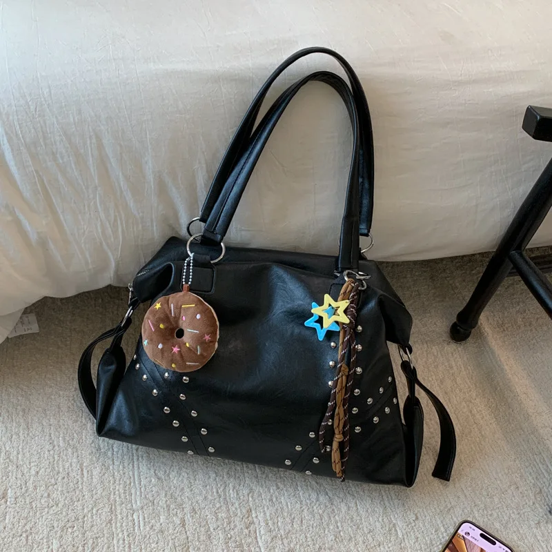 

2025 New Large Capacity Tote Bag for Women, Genuine Leather Multi-way Shoulder Crossbody Purse, Vintage Chic Work Bag for Office