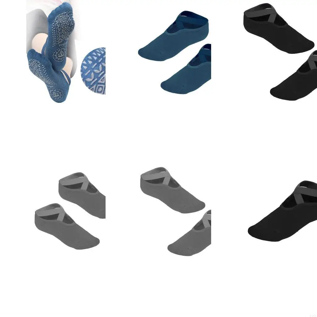 

340F Fabric Grip Fitness Sock for Dance Fitness and Ankle Support During Workouts