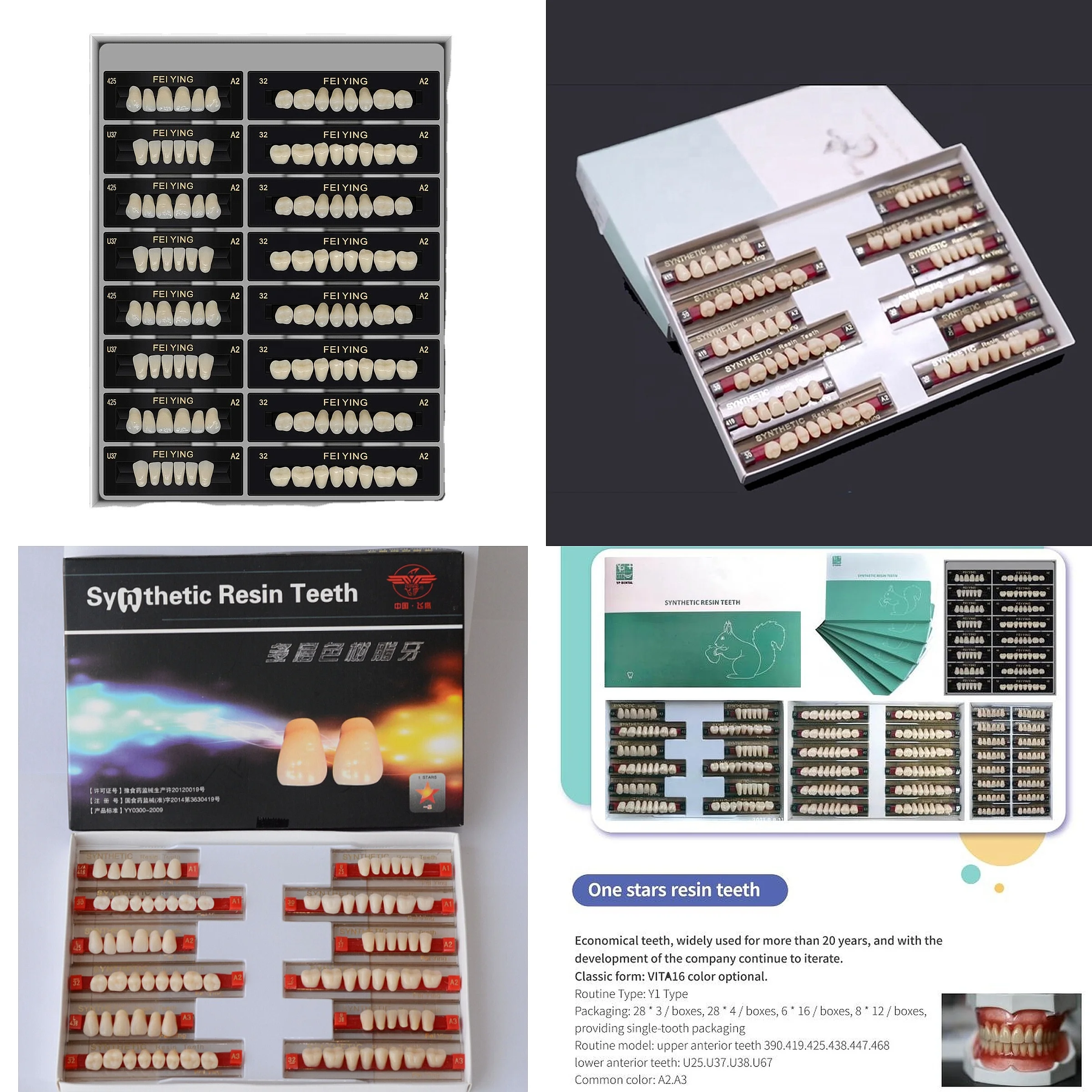 OEM Factory Super Hard Dentals Composite Acrylic Resin Teeth Denture False Tooth