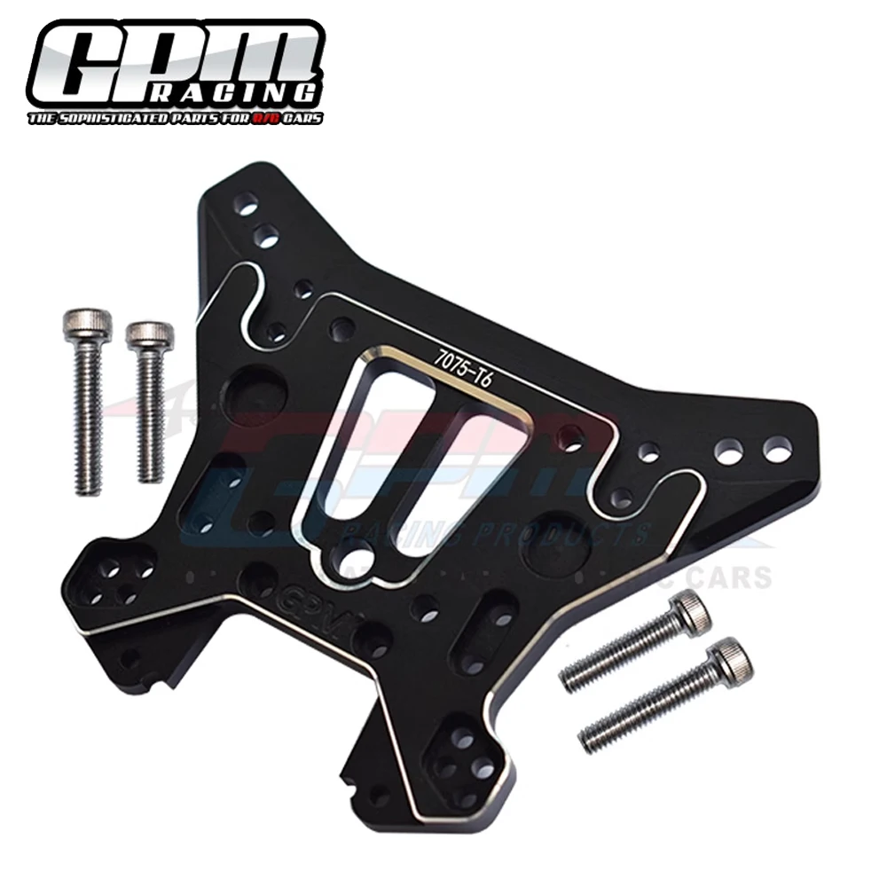 GPM for Traxxas 1/8 Sledge 4WD Monster Truck 95076-4 RC Cars Metal 7075 Alloy Rear Shock Tower Shock Absorber Bracket Plate 9538