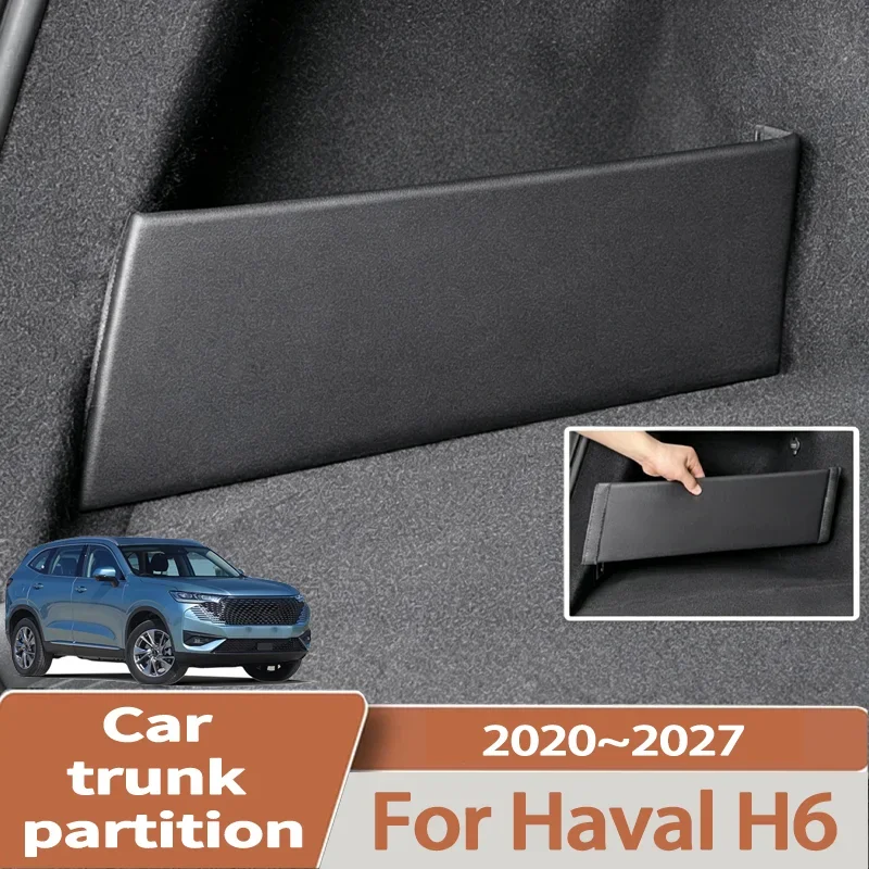 For Haval H6 2020~2027 Car Upgrade Trunk Storage Partition Multifunction Storage Box Auto Interior Accessories