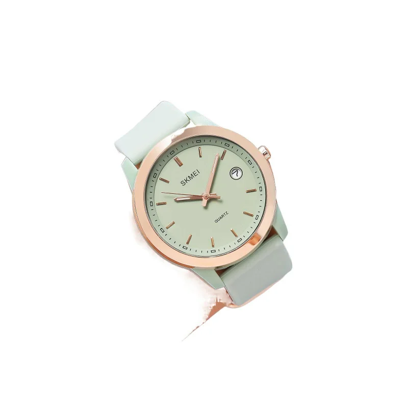 SkmeiКрасивые студенческие часы с силиконовым ремешком для девочек и мальчиков, простые трендовые экзаменационные кварцевые часы, водонепроницаемые и бесшумные
