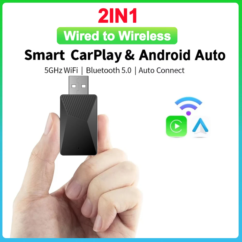 

Новый беспроводной мини-адаптер Carplay Smart Box Android с автоматическим подключением через USB Plug and Play Bluetooth