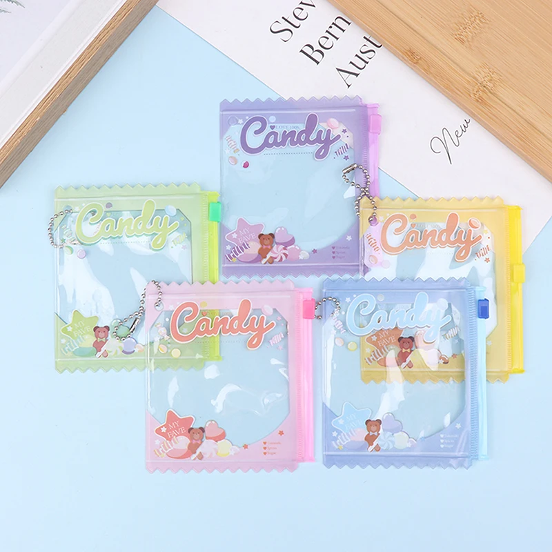 5pcs Candy Bag Props Badge Storage Display Bag Pendant Protective Shell Card Bag Protective Sleeve