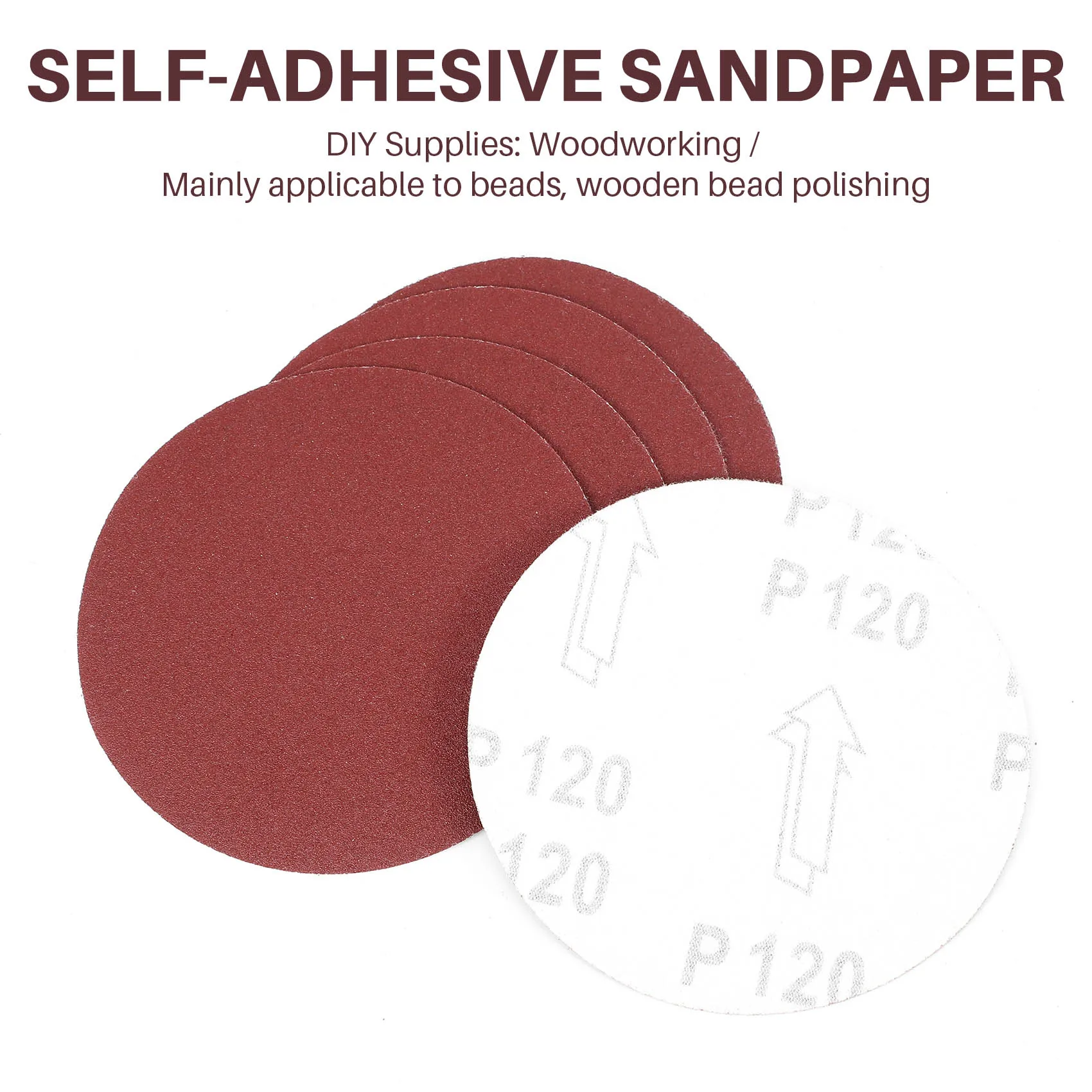 30pcs/set 5inch 125mm Round sandpaper Disk Sand Sheets Grit 80/100/120/180/240/320 Hook and Loop Sanding Disc for Sander Grits