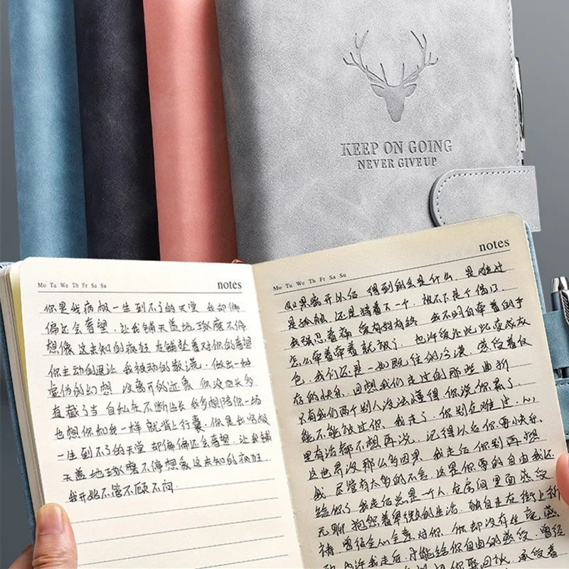 KWYKWY Pretty 360 Pages Super-thick Notebook A5 Sheets Leather Notepad Business Diary Note Book to Write with Free Shipping