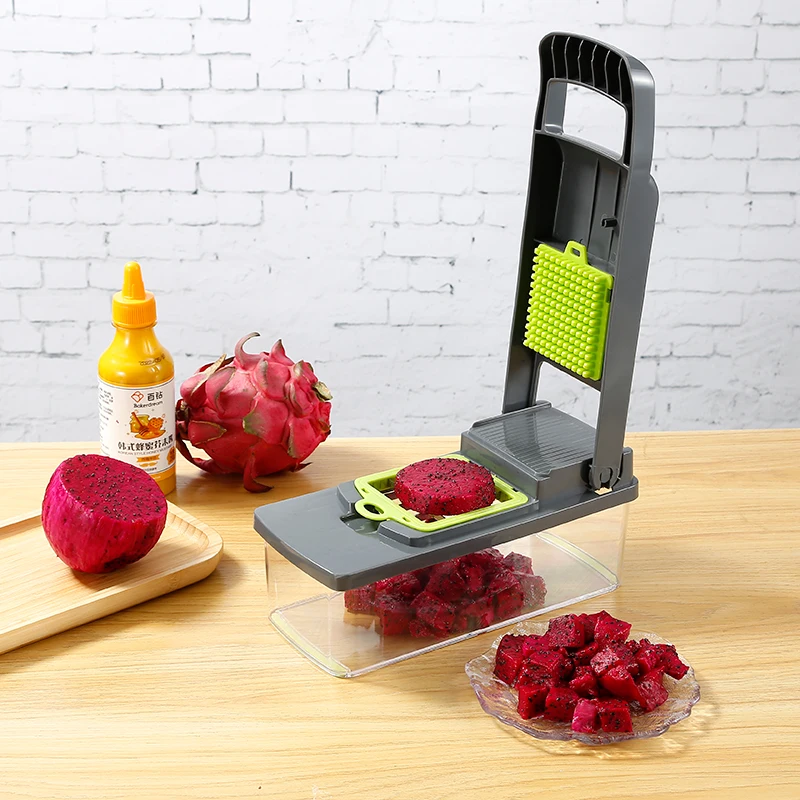 Multifunctional 14/16 in 1 Vegetable Chopper Onion Chopper Handle Food Grate Food Chopper Kitchen Vegetable Slicer Dicer Cut