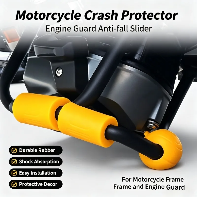 Motorcycle Guard Anti-drop Rubber Guard Anti-drop Block Modified Bumper Waterbird Protective Cover Anti-drop Ball