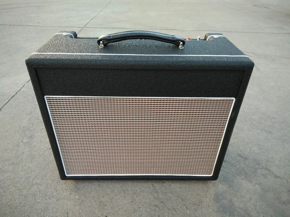 15W Black Tube Electric Guitar Amplifier, Professional Valve Guitar Amp for Home Daily Practice & Small Stage Live Performances