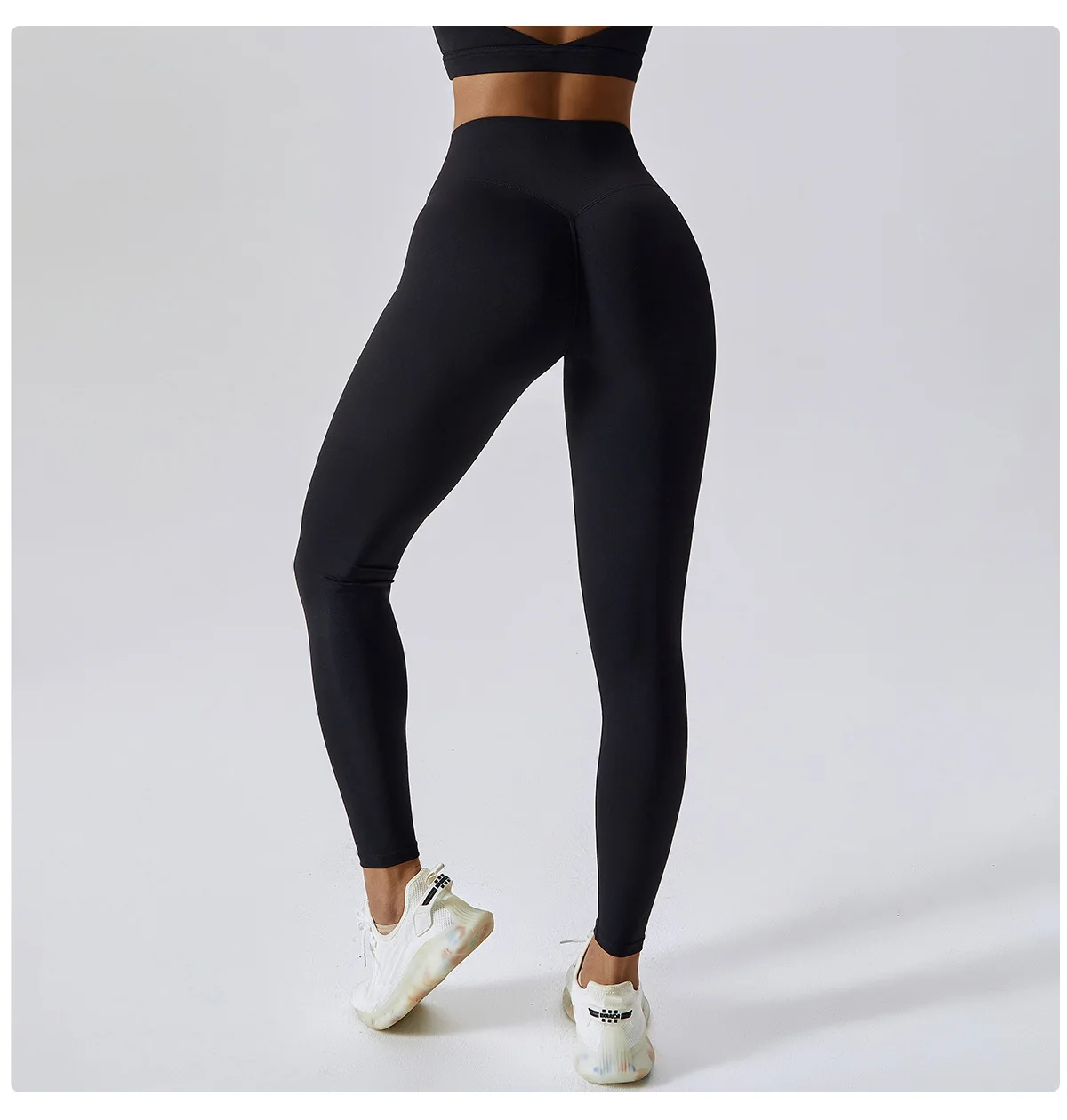 Pantalones de Yoga con logotipo para mujer, Leggings deportivos de cintura alta, levantamiento de caderas, para correr, Fitness