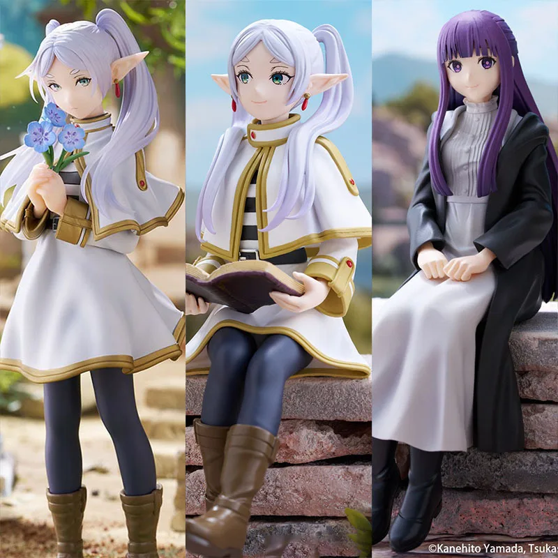 

12cm Frieren:Beyond Journey'S End Sitting Anime Girl Figure Model Statue Boys Collection Desktop Decoration Ornament Toys Gifts