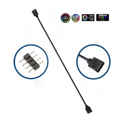 Cavo adattatore di prolunga AURA RGB da 1 a 1 accessori per Computer cavo adattatore di prolunga 5V 3pin/12V 4pin cavo adattatore da 30cm per MSI