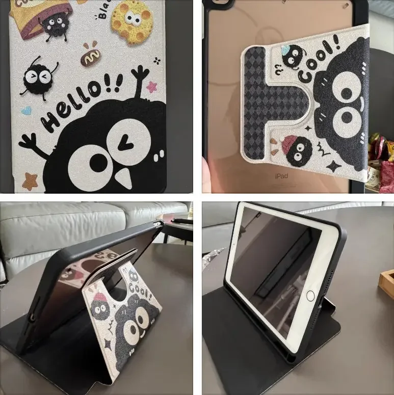 الكرتون الفحم الكرة لباد حافظة فوندا باد الهواء 3 4 5 M2 M3 Mini 6 7 Pro 4 5 6 M4 حافظة واقية باد 7/8/9/10 A16 غطاء لوحي